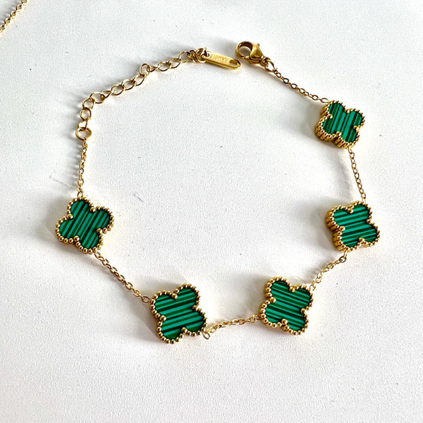 Green Clover Jewellery Set